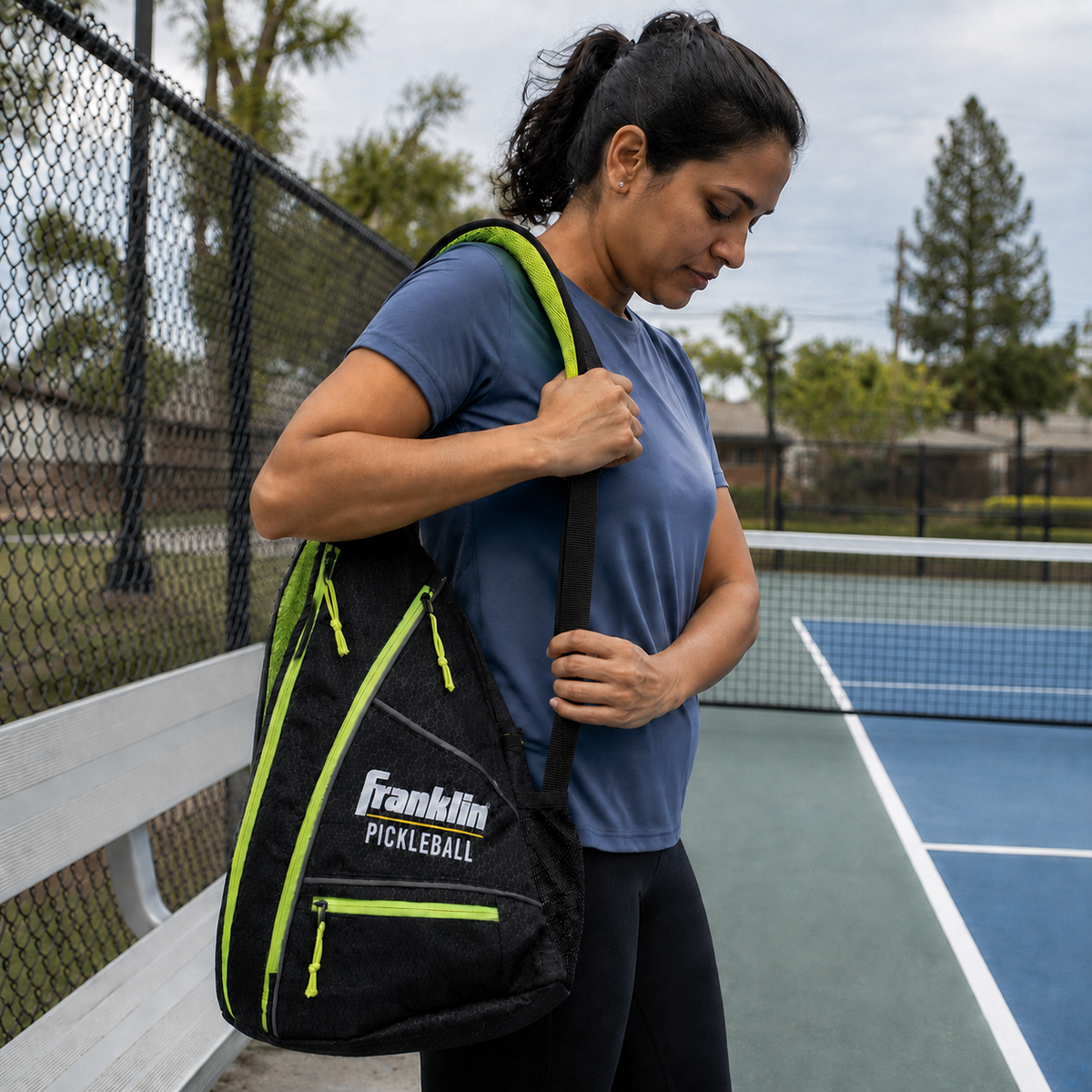 Court Kit: Pickleball Shoulder Bag + Ball 4-Pack