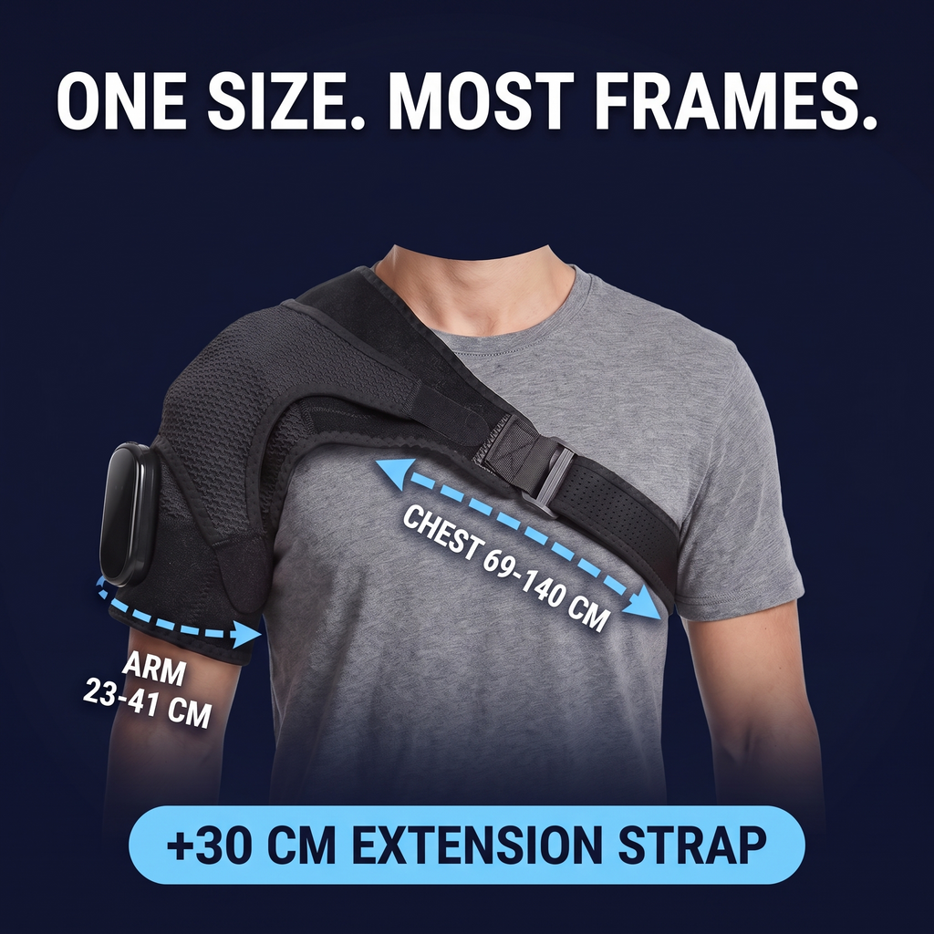 Ember sizing: chest 69-140 cm, arm 23-41 cm